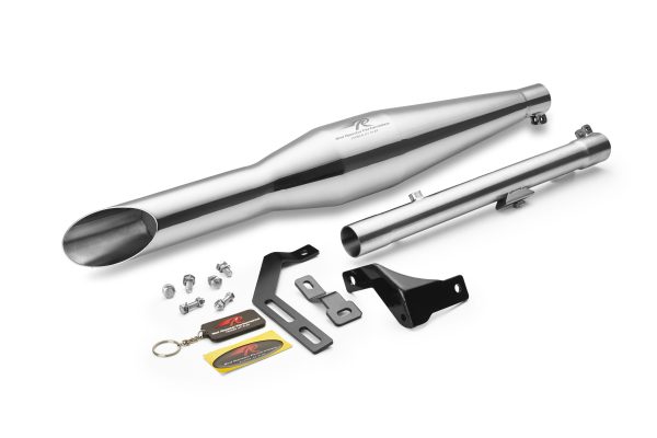 Image Red Rooster Rumbler Ace–Polish Exhaust for Royal Enfield Classic Reborn 350 (post-2021 model)