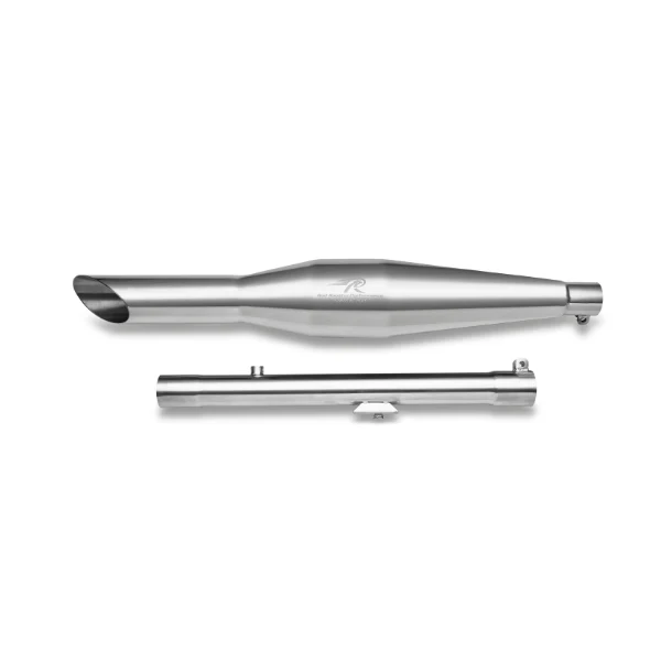 Red Rooster Rumbler Ace Exhaust for Royal Enfield Classic Reborn 350 - Polish Finish — изображение 2