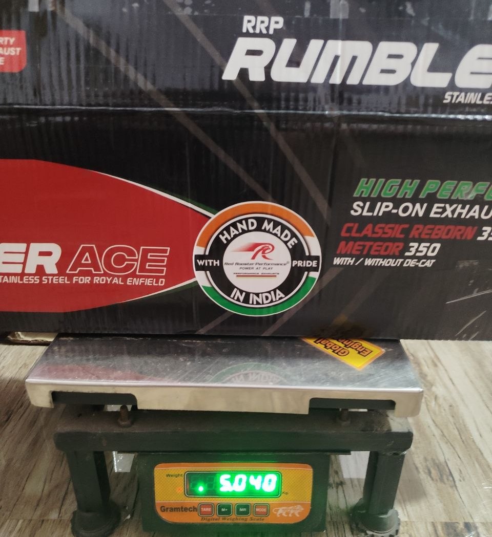 Red Rooster Rumbler Ace–Matte Exhaust for RE Meteor 350 (post-2021 model) — изображение 3