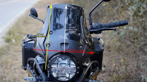 Image Carbon Racing “wanderer” Premium Touring Windshield For Guerrilla 450 – Clear
