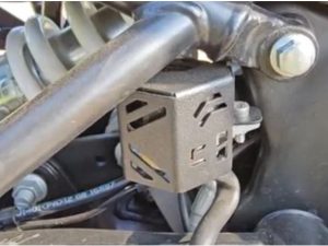 Image Rear Brake Reservoir Protector for Himalayan 450 – Aluminium – Carbon Racing