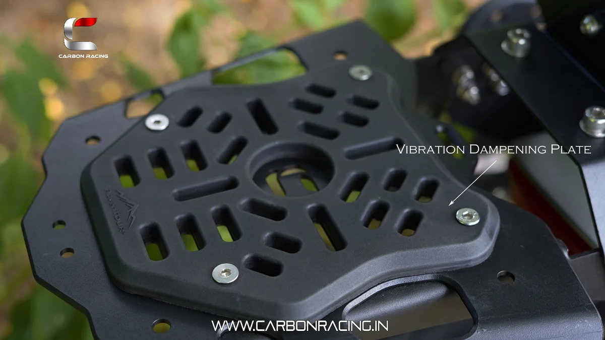 Carbon Racing Premium Top Rack For Guerrilla 450 with Anti-vibration Dampener Plate