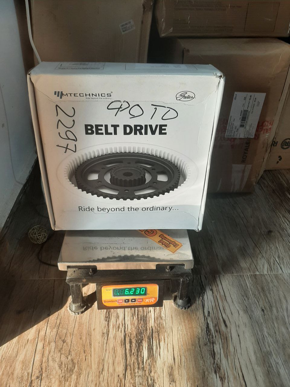 650 belt drive on scales
