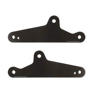 Image MK Designs Pillion Footrest Extender for Royal Enfield Interceptor 650 & Continental GT 650" (Black)