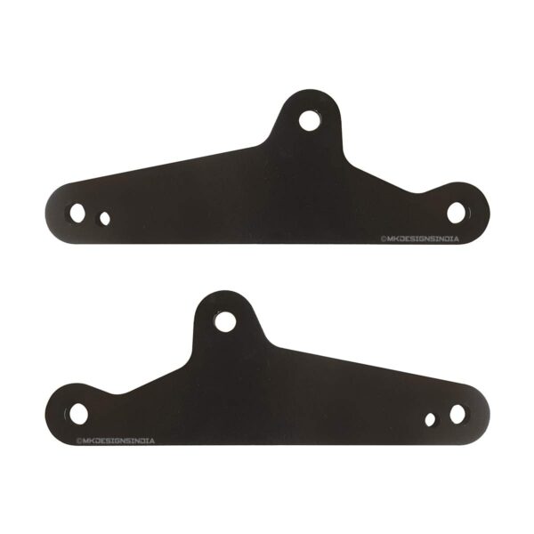 Image MK Designs Pillion Footrest Extender for Royal Enfield Interceptor 650 & Continental GT 650" (Black)