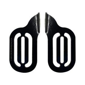 Image MK Designs Heel Guards for Royal Enfield Interceptor 650 & Continental GT 650 (Black)