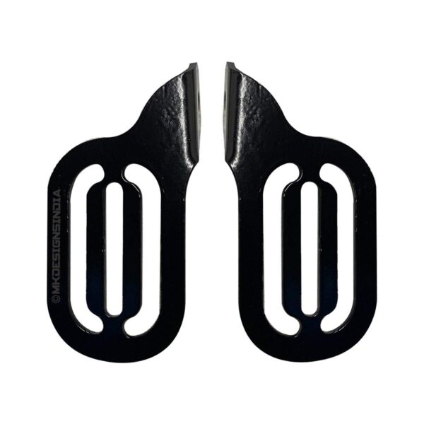 Image MK Designs Heel Guards for Royal Enfield Interceptor 650 & Continental GT 650 (Black)