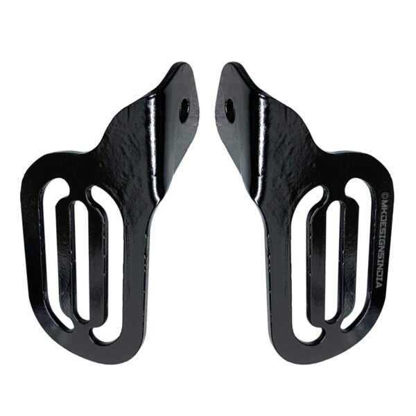 Image MK Designs Heel Guards for Royal Enfield Interceptor 650 & Continental GT 650 (Black)
