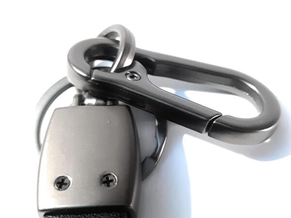Image MAPLE Premium Leather & Metal Keychain and Keyring Compatible with Royal Enfield/Bullet (Black)