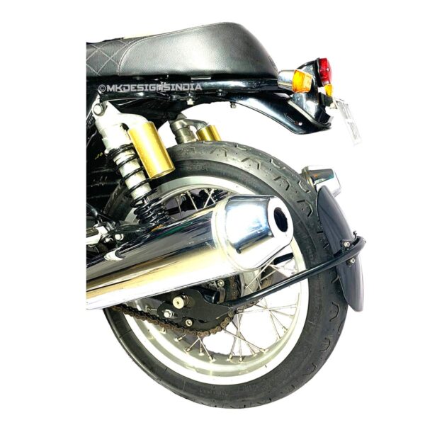 Image MK Designs Tyre Hugger for RE Interceptor 650 & Continental GT 650 - Aluminium, Denim Black, Lower