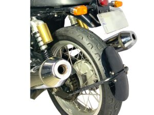 Image MK Designs Tyre Hugger for RE Interceptor 650 & Continental GT 650 - Aluminium, Denim Black, Lower