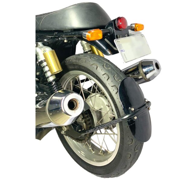Image MK Designs Tyre Hugger for RE Interceptor 650 & Continental GT 650 - Aluminium, Denim Black, Lower