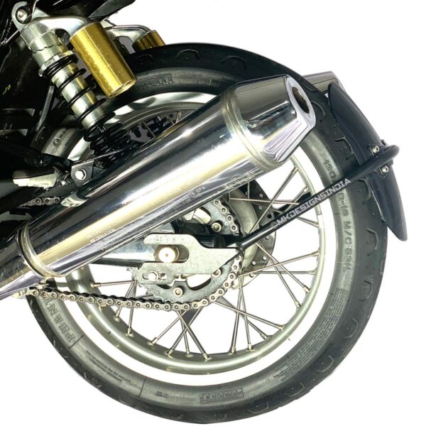 Image MK Designs Tyre Hugger for RE Interceptor 650 & Continental GT 650 - Aluminium, Denim Black, Lower