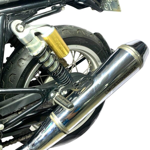 Image MK Designs Heel Guards for Royal Enfield Interceptor 650 & Continental GT 650 (Black)