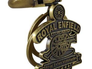 Image MAPLE Premium Royal Enfield Bike Keychain Bronze Metal Bullet Keyring