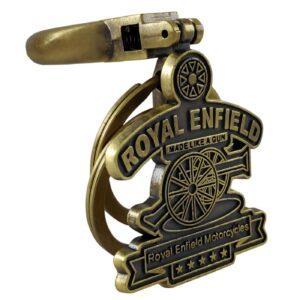 Image MAPLE Premium Royal Enfield Bike Keychain Bronze Metal Bullet Keyring