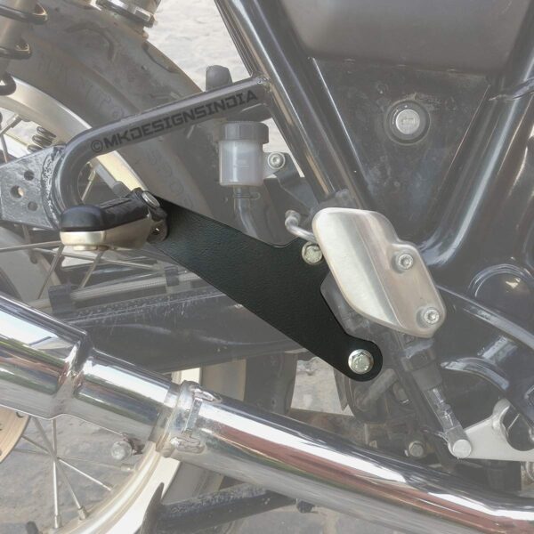 Image MK Designs Pillion Footrest Extender for Royal Enfield Interceptor 650 & Continental GT 650" (Black)