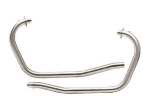 Image Silver Stallion-Bend Pipes (Silver) For Royal Enfield Classic 650 (Cruiser)