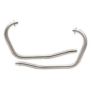 Image Silver Stallion-Bend Pipes (Silver) For Royal Enfield Classic 650 (Cruiser)