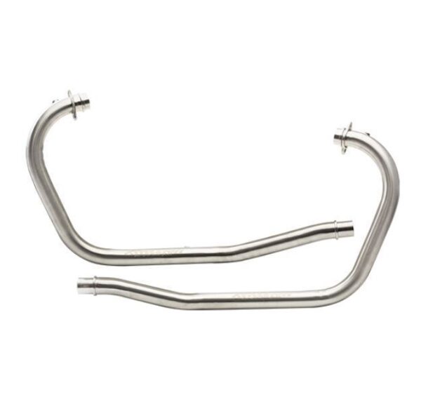 Image Silver Stallion-Bend Pipes (Silver) For Royal Enfield Classic 650 (Cruiser)