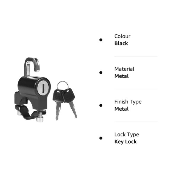 Image BBG Handlebar Helmet Lock for Motorcycles