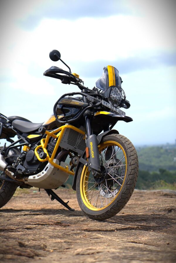 Image Bizen RE Himalayan 450 Premium Crash Guard/Engine Gaurd with Double Frame Sliders - Black