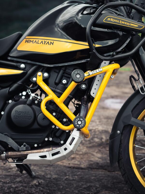 Image Bizen RE Himalayan 450 Premium Crash Guard/Engine Gaurd with Double Frame Sliders - Black