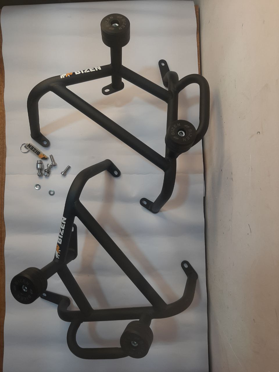 Bizen RE Himalayan 450 Premium Crash Guard/Engine Gaurd with Double Frame Sliders - Black — изображение 9