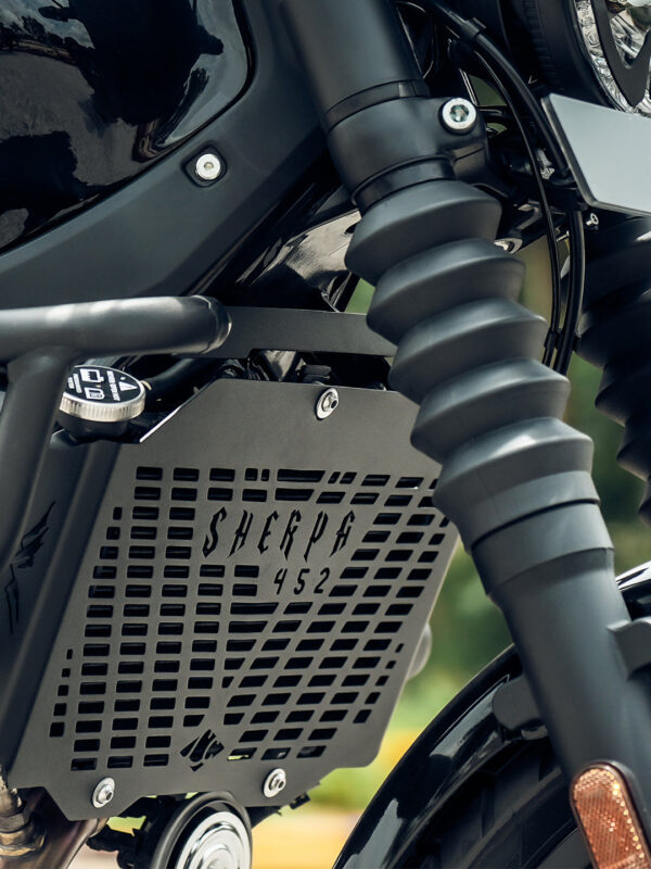 Image RE Guerrilla 450 Sherpa Radiator Grill Mild Steel