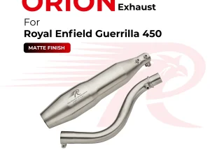 Red Rooster-ORION Performance Exhaust (Matte) for Royal Enfield Guerrilla 450