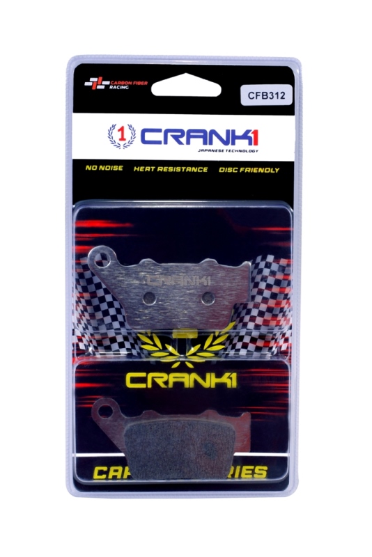 Image CRANK1 Carbon Brake Pads Rear RE GT Continental 650 ( 2018 Onwards ) – CFB312