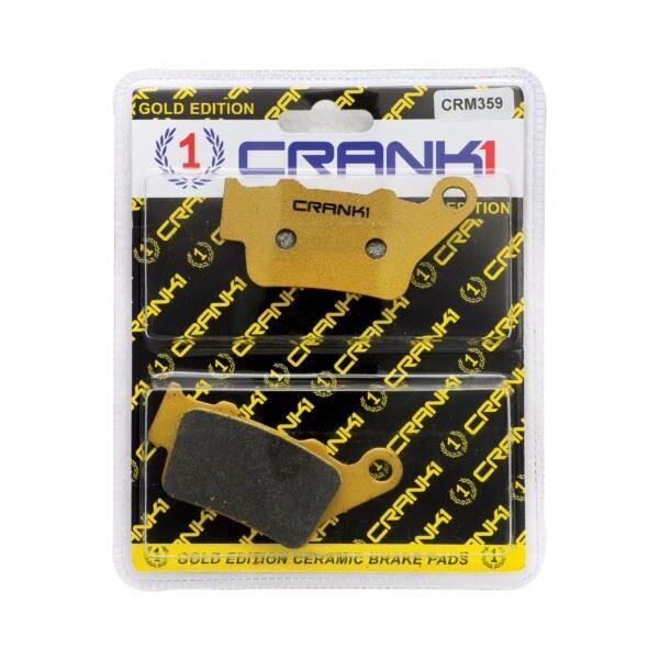 Image Crank1-Ceramic Brake Pads For Royal Enfield Reborn Classic 350 Stealth Black-Rear-CRM359