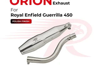 Red Rooster-ORION Performance Exhaust (Polish) for Royal Enfield Guerrilla 450