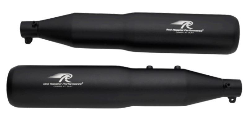 Image Red Rooster Performance Atlas Exhaust (Black) For Royal Enfield Classic 650