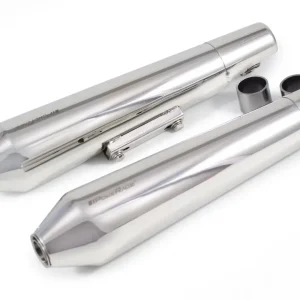 Powerage Slip-Ons Exhaust for RE Interceptor 650 – Polish Finish (Short Type)
