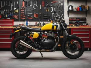 Image Royal Enfield Bear 650- Resonator Box Delete Pipe & Slip-On Exhaust Set