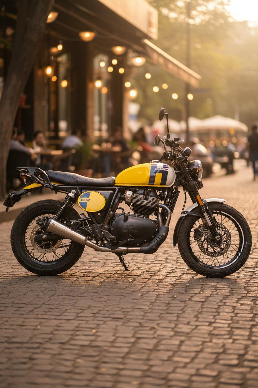 Image Royal Enfield Bear 650- Resonator Box Delete Pipe & Slip-On Exhaust Set