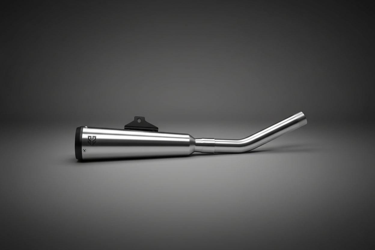 Image Royal Enfield Bear 650- Resonator Box Delete Pipe & Slip-On Exhaust Set