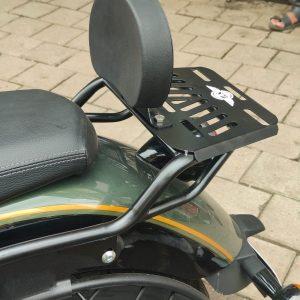 Image SUPER METEOR 650 RESTO BACKREST WITH LUGGAGE RACK (STAINLESS STEEL RUSTFREE PRODUCT)