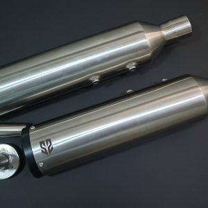 Image Adaptable Slip-On Silencer (Pair)- For Royal Enfield Super Meteor 650