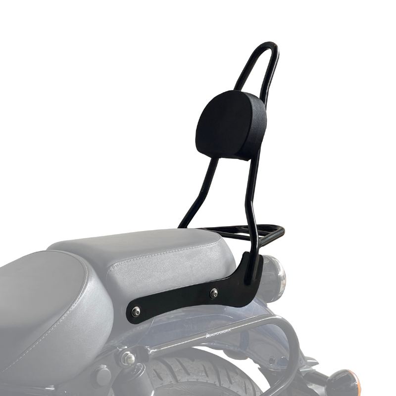 Image Auto Engina Sissy Bar with Backrest for Royal Enfield Meteor 350 Black