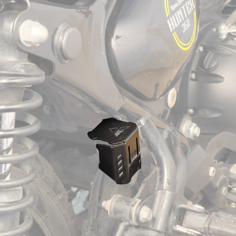 Image Auto Engina Rear Brake Oil Reservoir Cover for Royal Enfield Hunter 350