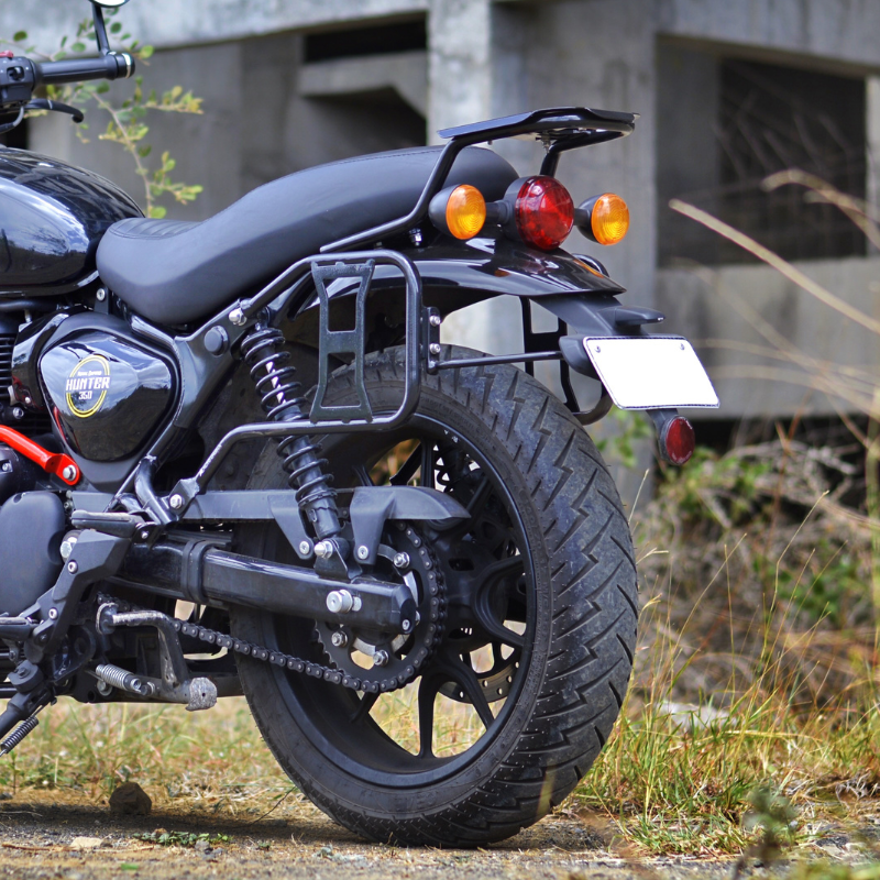 Image Auto Engina Top Rack for Royal Enfield Hunter 350 Black