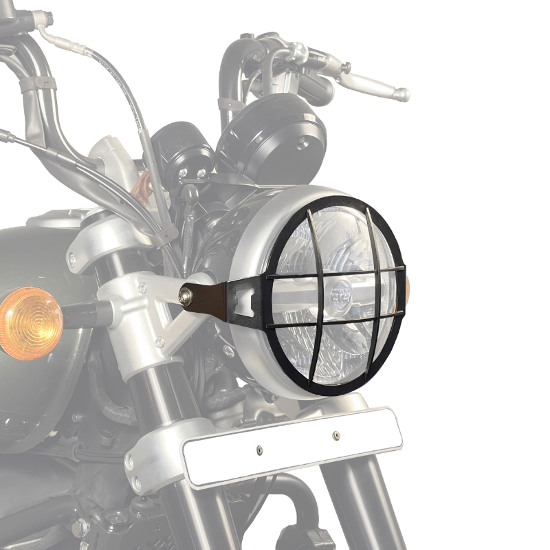 Image Auto Engina Headlight Grill for Royal Enfield Super Meteor 650 Black