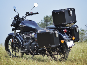 Image Auto Engina Aluminium Top Box - 42L for Royal Enfield Meteor 350 Black