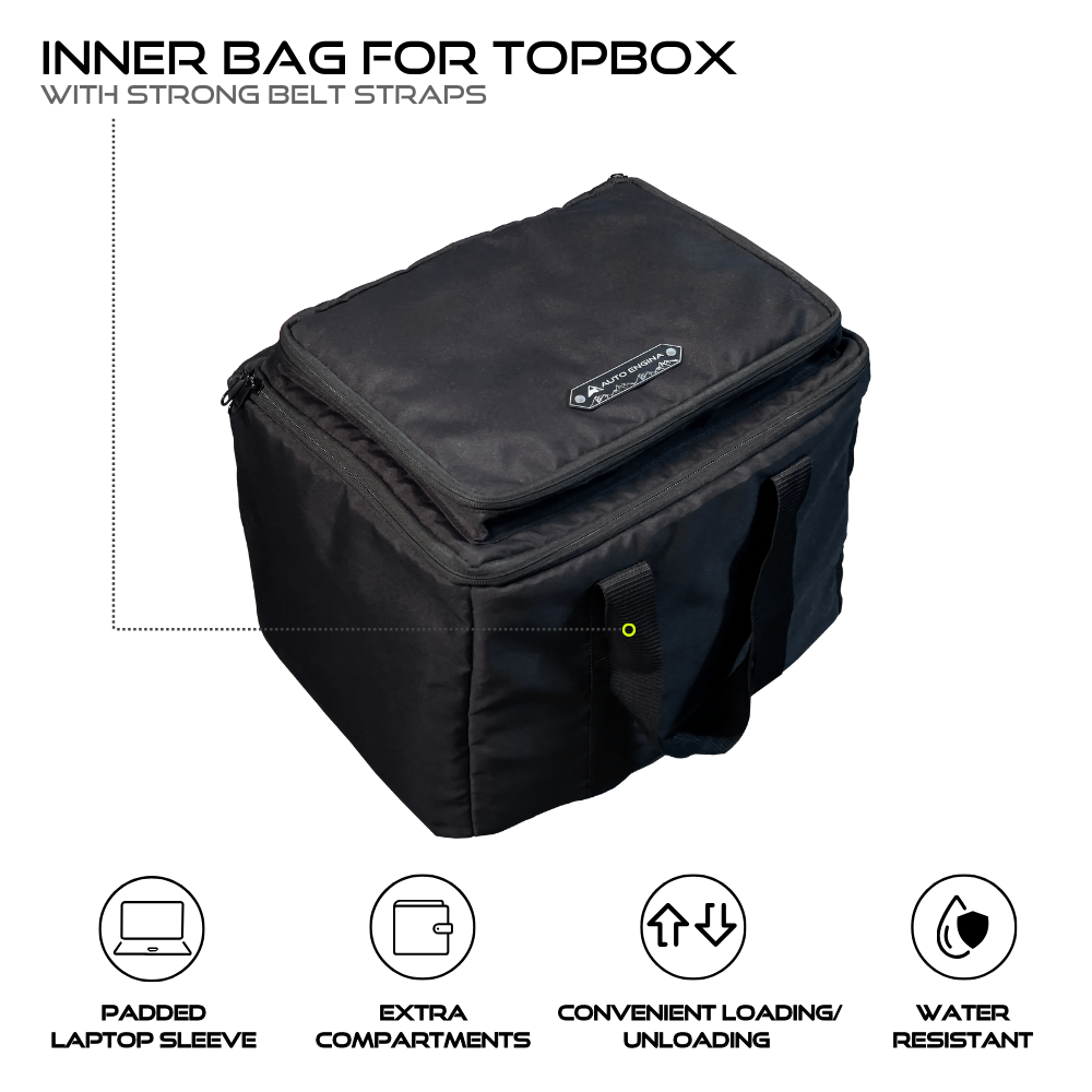 Image Auto Engina Aluminium Top Box - 42L for Royal Enfield Meteor 350 Black