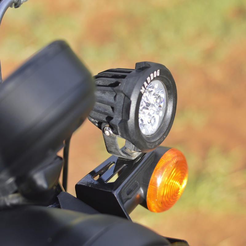 Image Auto Engina Fog Light Clamp/Mount for Royal Enfield Hunter 350 Black