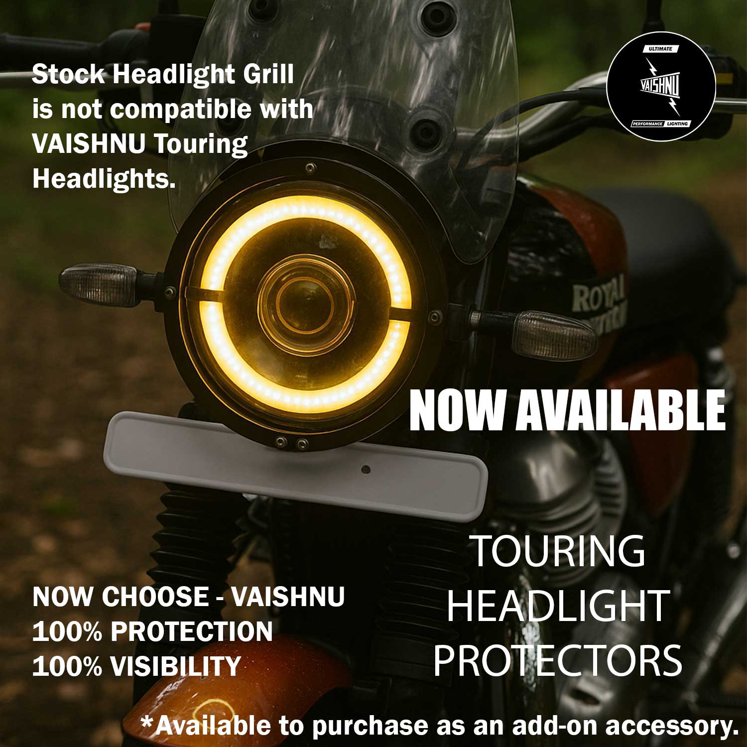Image Vaishnu turingovaya LED fara dlya Interceptor/ Continental Gt 650 2023-26