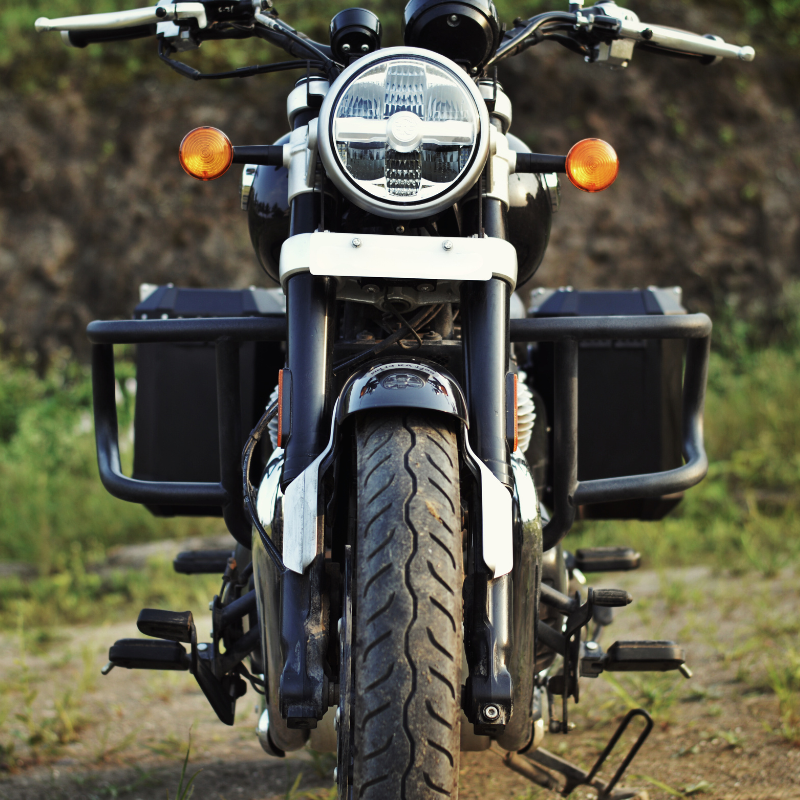 Image Auto Engina Aluminium Panniers - 72L for Royal Enfield Super Meteor 650 Black