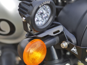 Image Auto Engina Fog Light Clamp/Mount for Royal Enfield Hunter 350 Black